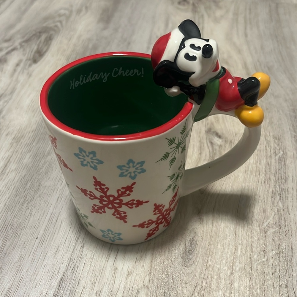 Disney JcPenney Holiday Cheer Ceramic Christmas Mug Mickey Mouse Disney